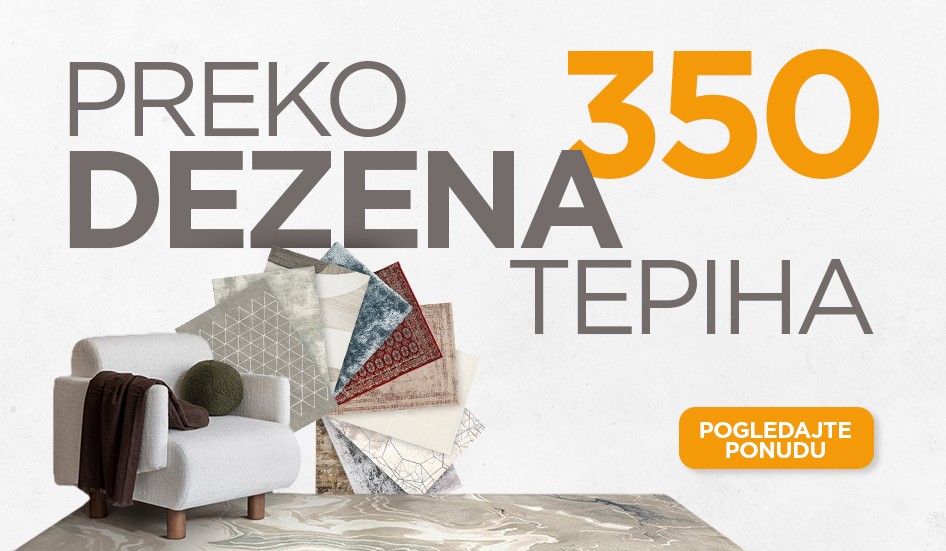 Preko 350 dezena tepiha